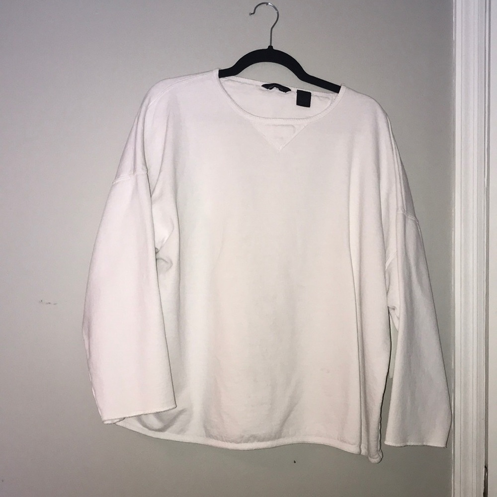 White crew neck